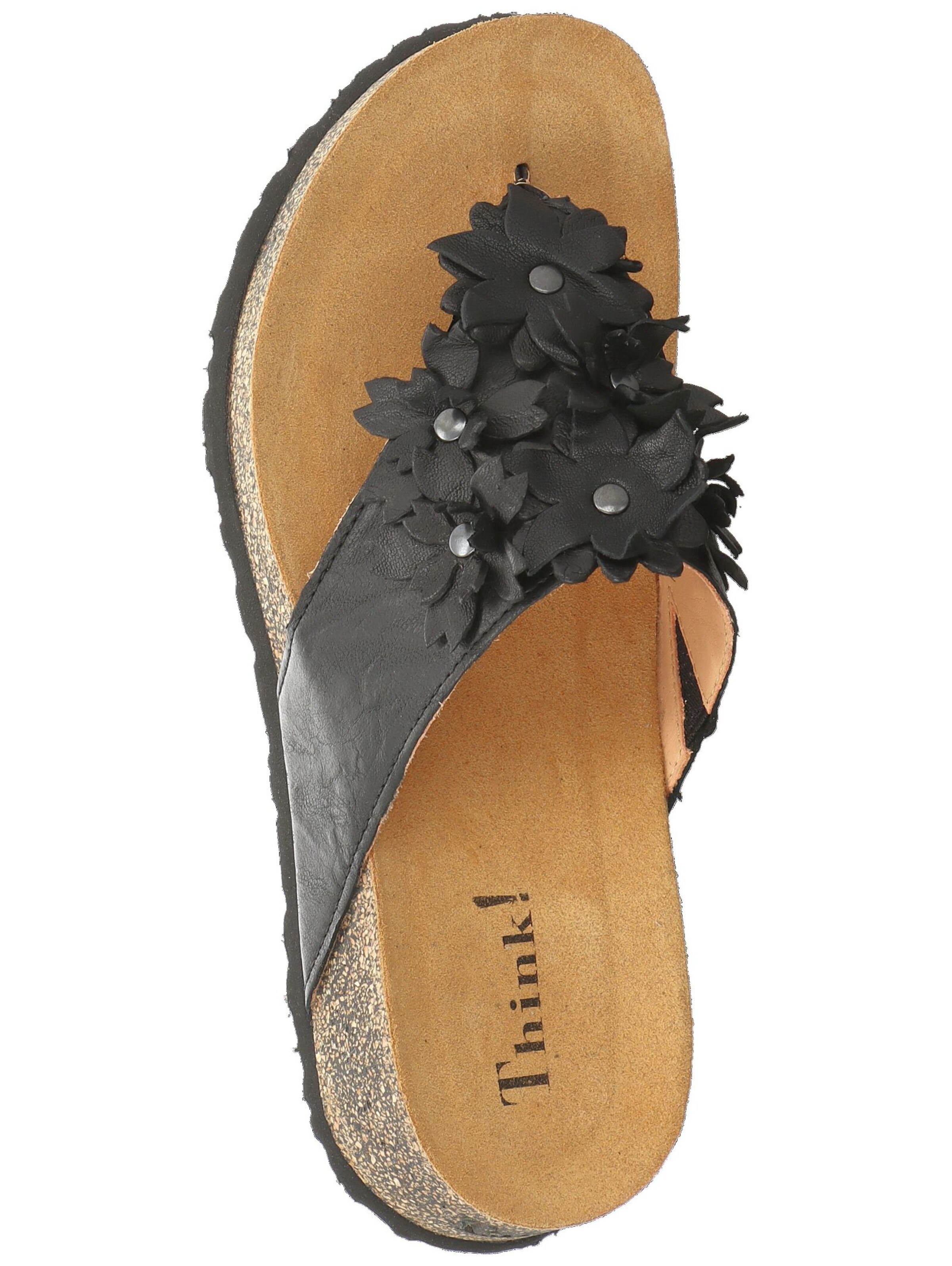 THINK! T-Bar Sandals 'Koak' in Black