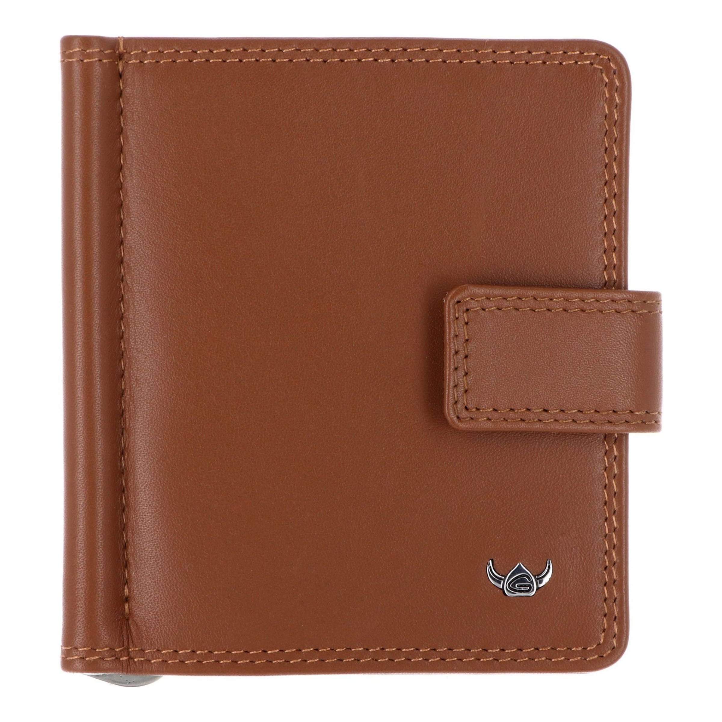 Porte-monnaies 'Polo' GOLDEN HEAD en marron : devant