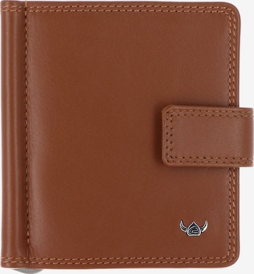 Porte-monnaies 'Polo' GOLDEN HEAD en marron : devant