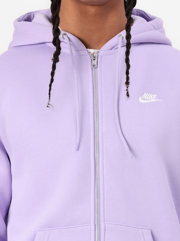 Veste de survêtement 'CLUB' Nike Sportswear en violet