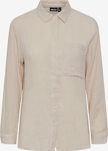 PIECES Blouse 'MASTINA' in Beige: front