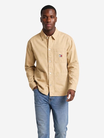 Regular fit Camicia 'DM0DM20236' di Tommy Jeans in beige: frontale