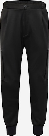 Effilé Pantalon cargo 'Glavin' HUGO Red en noir : devant