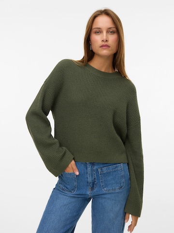 Pull-over 'VMSALLY' VERO MODA en vert : devant