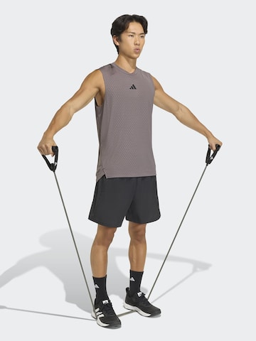 ADIDAS PERFORMANCE Koszulka funkcyjna 'D4T POWER' w kolorze brązowy: przód