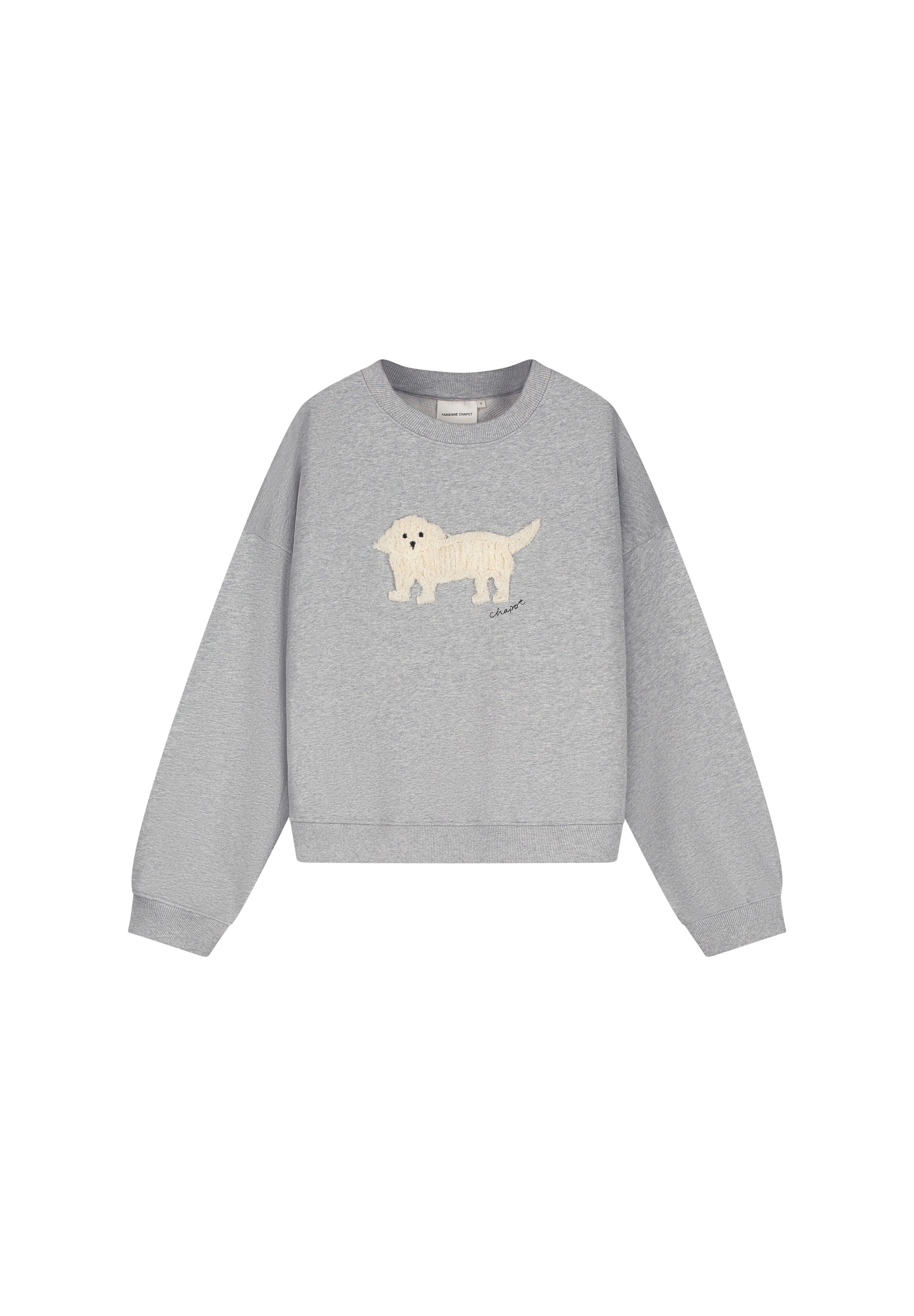 Sweat-shirt Fabienne Chapot en gris : devant