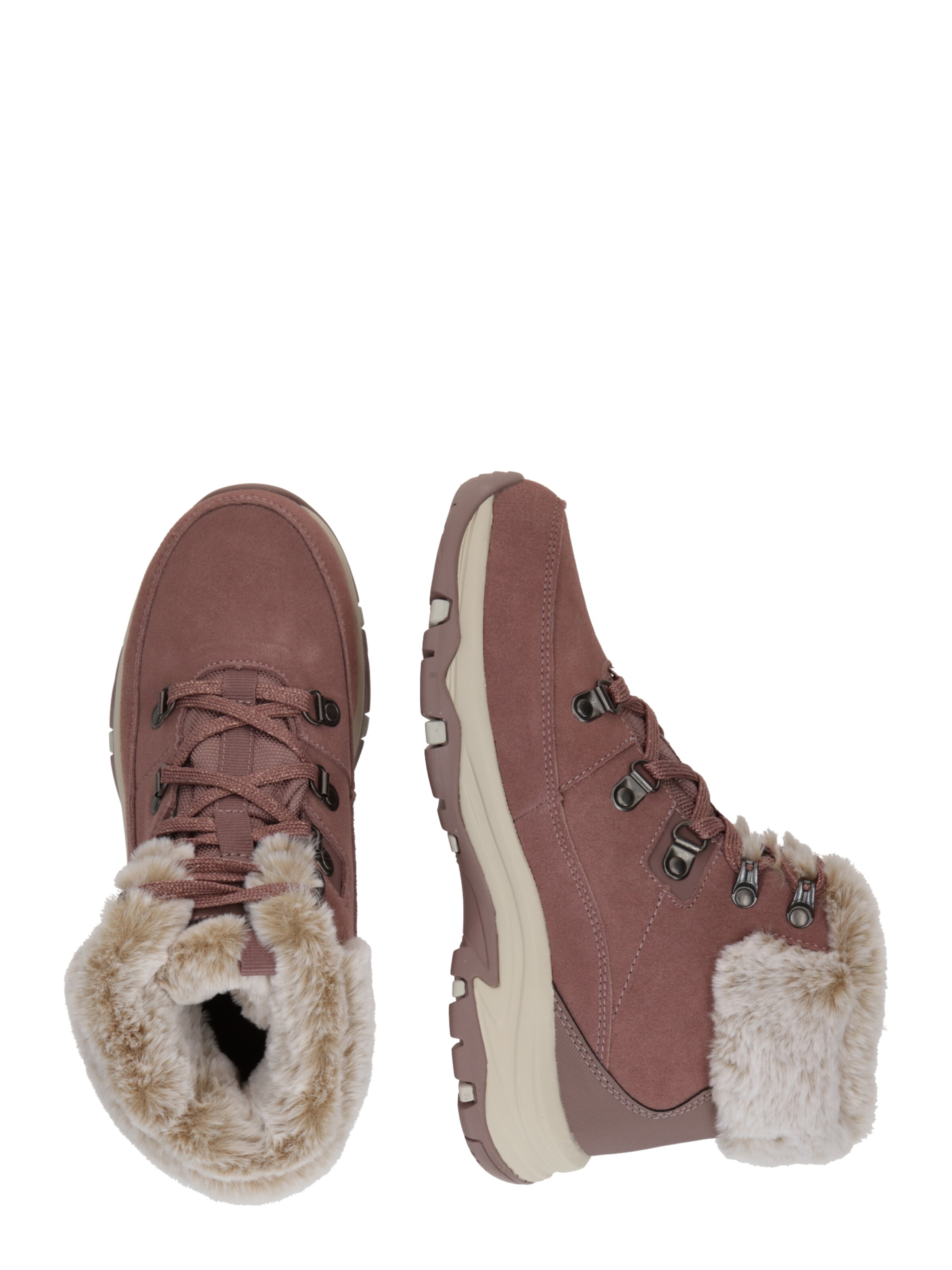 SKECHERS Schnürstiefelette 'Trego' in Pink