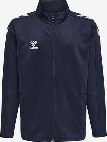 Veste de survêtement 'Core Xk Poly' Hummel en bleu : devant