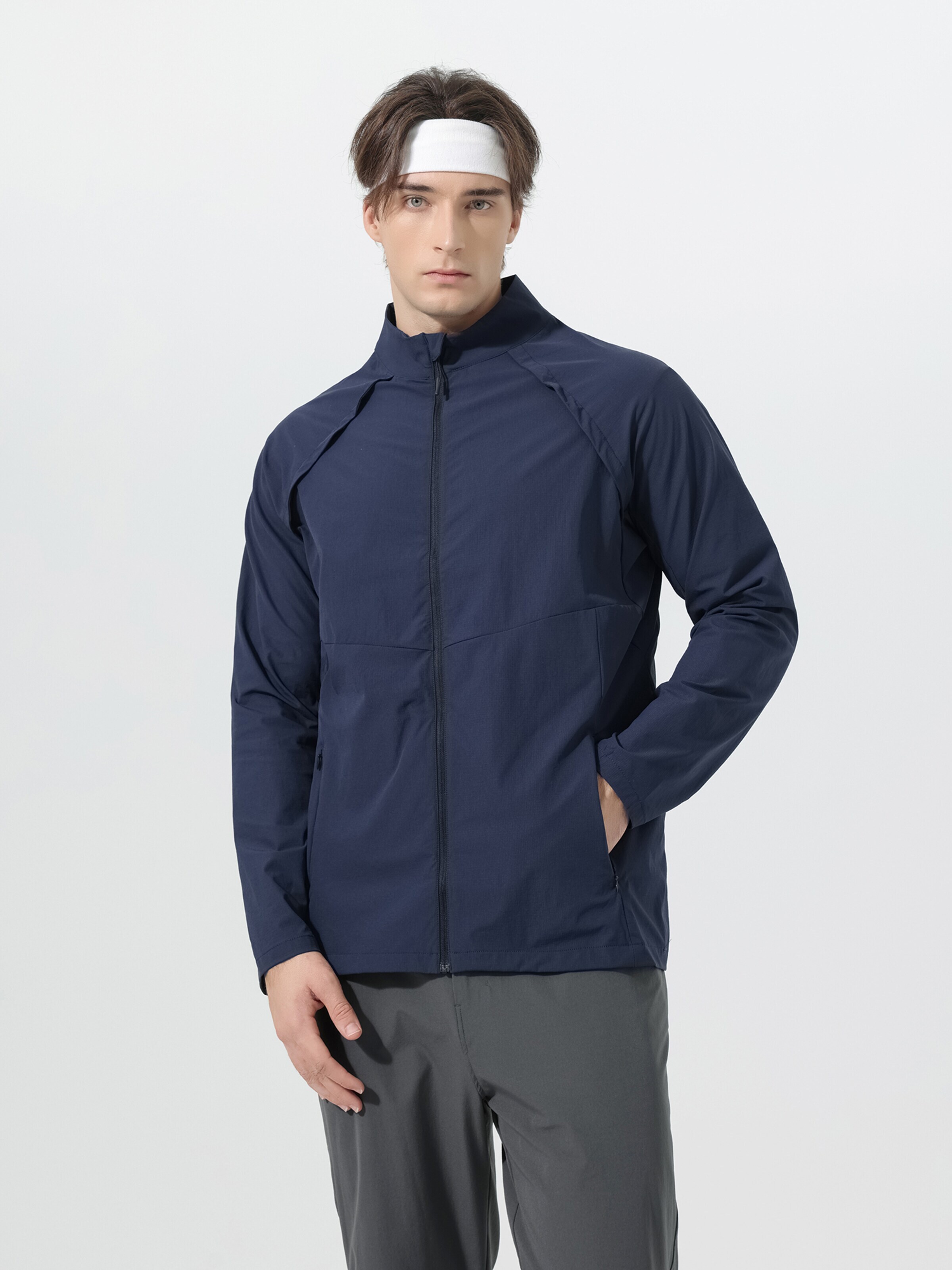 YOUTHUP Sportjacke 'Komfort'‌‌‌‌‌‌‌‌‌ in Blau: Vorderseite