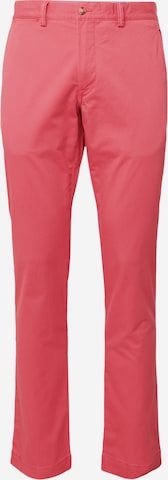 Polo Ralph Lauren - Slimfit Calças chino 'BEDFORD' em vermelho: frente