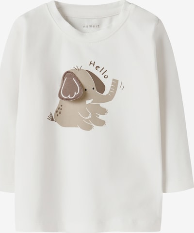 Marškinėliai 'NBNOFANTY' iš NAME IT, spalva – pilka / balta, Prekių apžvalga