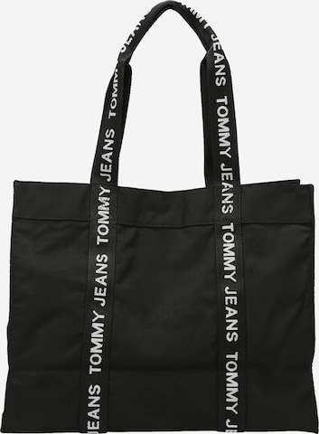 Tommy Jeans Shopper in Black: front