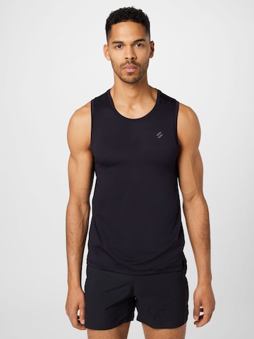 Superdry Performance Shirt in Black: front