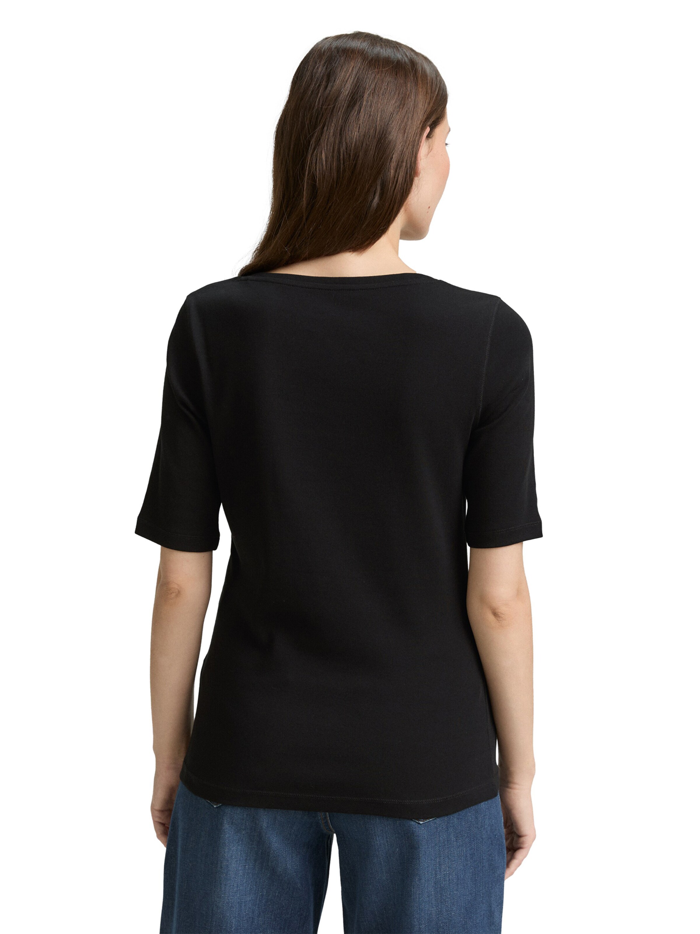 TOM TAILOR Shirt in Black