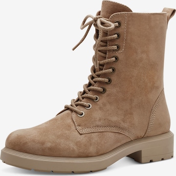 TAMARIS Veterlaarsjes in Beige: voorkant