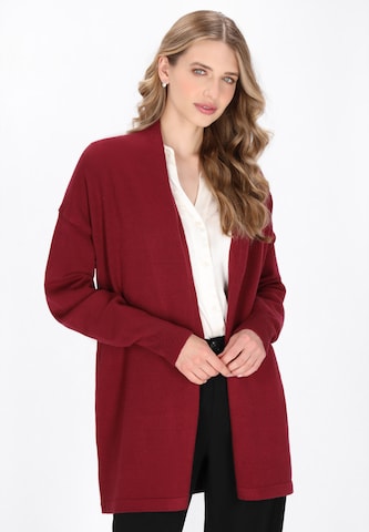DreiMaster Klassik Gebreid vest 'Classic' in Rood: voorkant