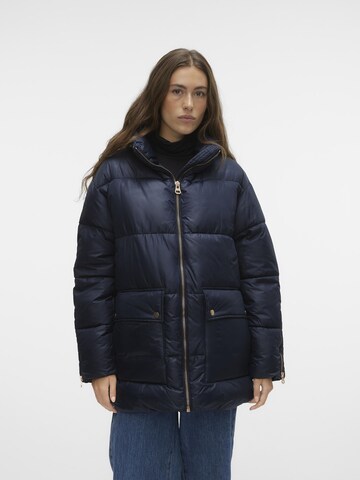 VERO MODA Winter Jacket 'Claire Nora' in Blue: front