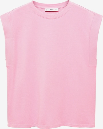MANGO T-Shirt 'VIRI' in Pink: predná strana