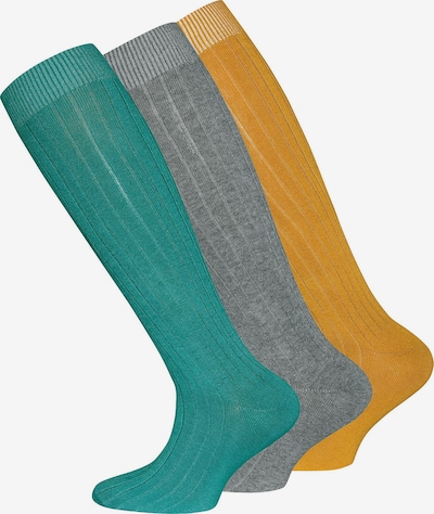 Kojinės iš EWERS, spalva – geltona / pilka / žalia, Prekių apžvalga