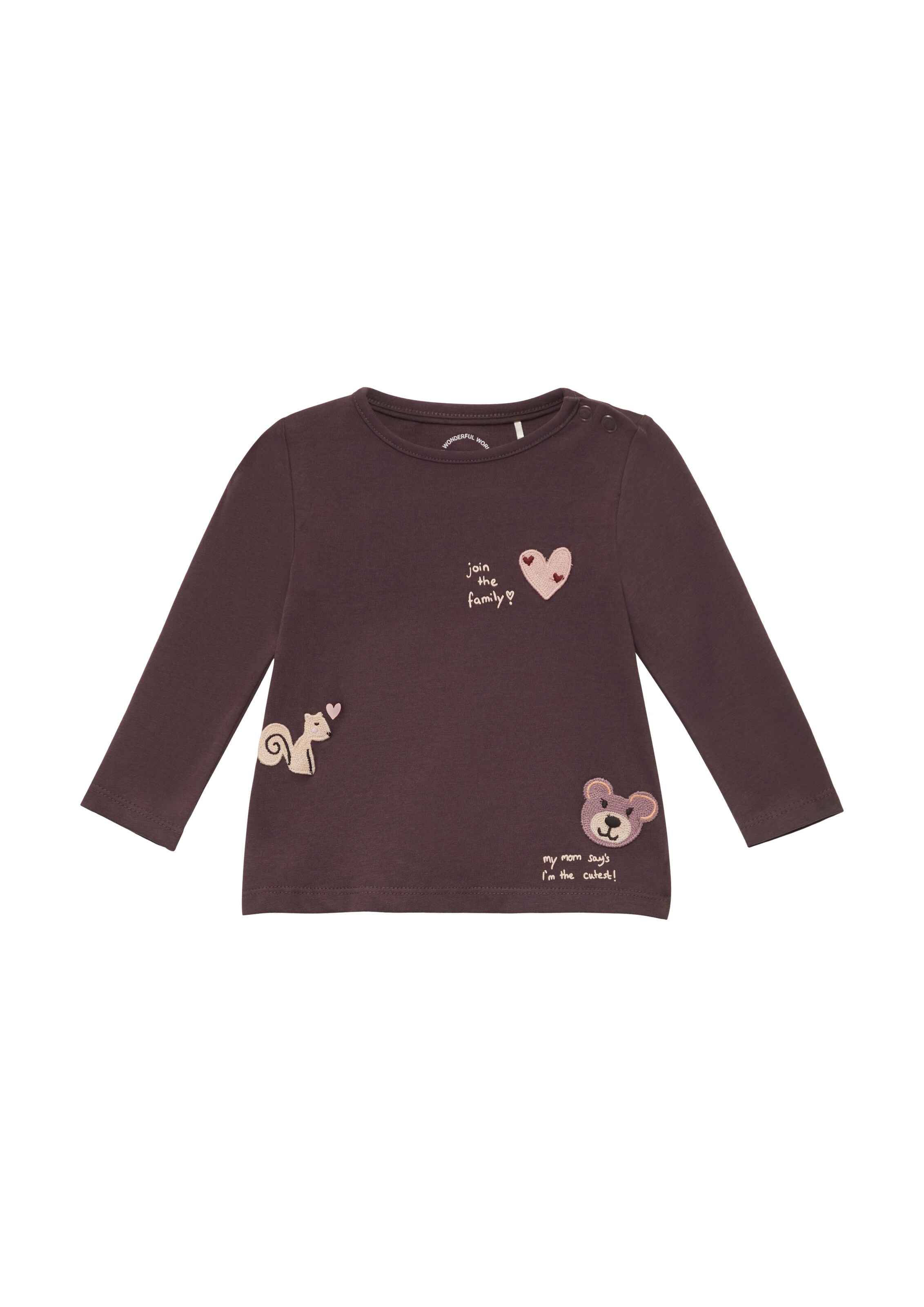 T-Shirt s.Oliver en violet : devant