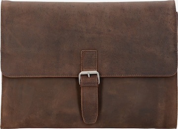 LEONHARD HEYDEN Document Bag 'Salisbury' in Brown: front