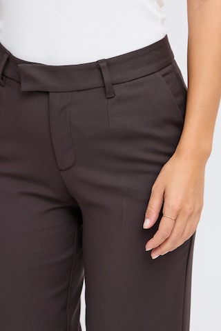Pulz Wide Leg Hose 'PZBindy' in Braun