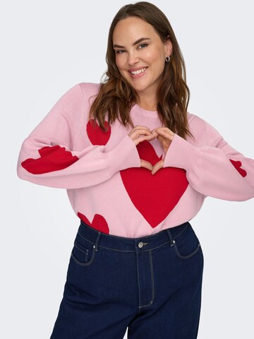 Pull-over 'CARMontana' ONLY Carmakoma en rose