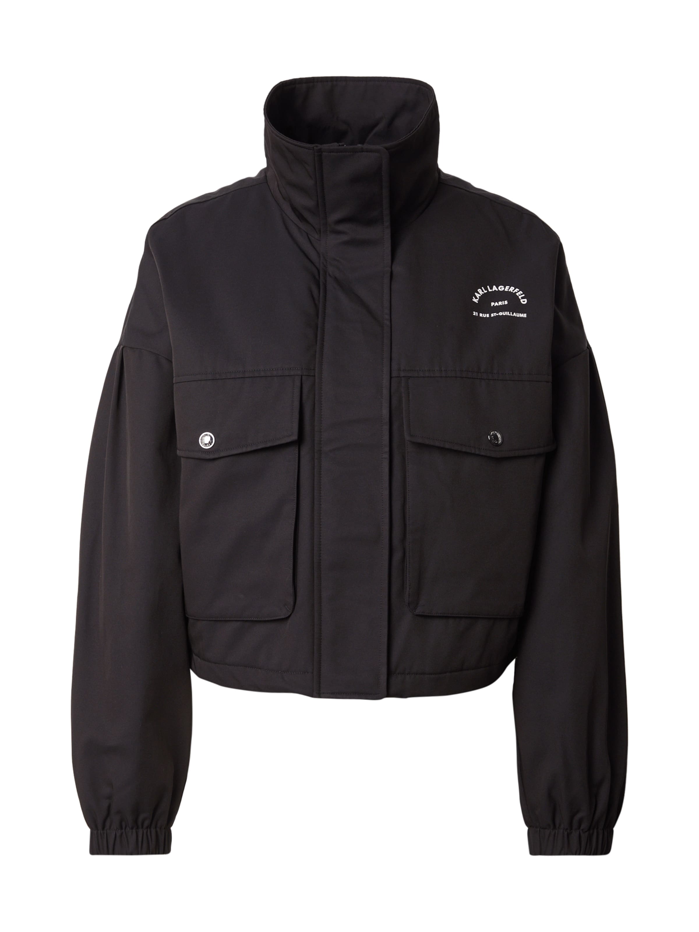 Karl Lagerfeld - Chaqueta de entretiempo 'Rue St-Guillaume' en negro: frente