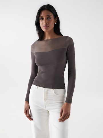 Salsa Jeans Pullover in Braun: predná strana