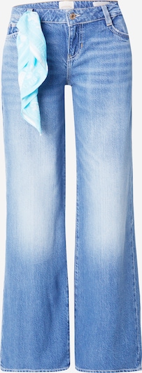 Jeans GUESS pe albastru denim, Vizualizare produs