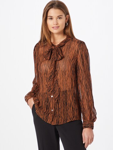 BE EDGY Blouse 'Nadja' in Brown: front