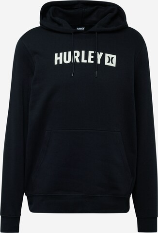 Hurley Athletic Sweatshirt in Black: front