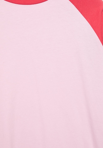 Pull&Bear Koszulka w kolorze różowy