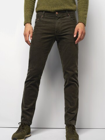 MEYER Regular Chino M5 Five Pocket in Grün: Vorderseite