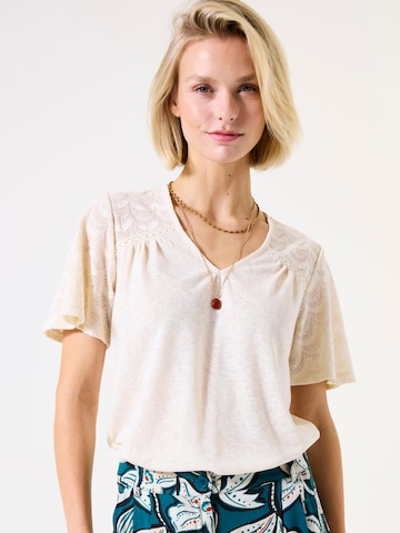 GARCIA Shirt in Wit: voorkant