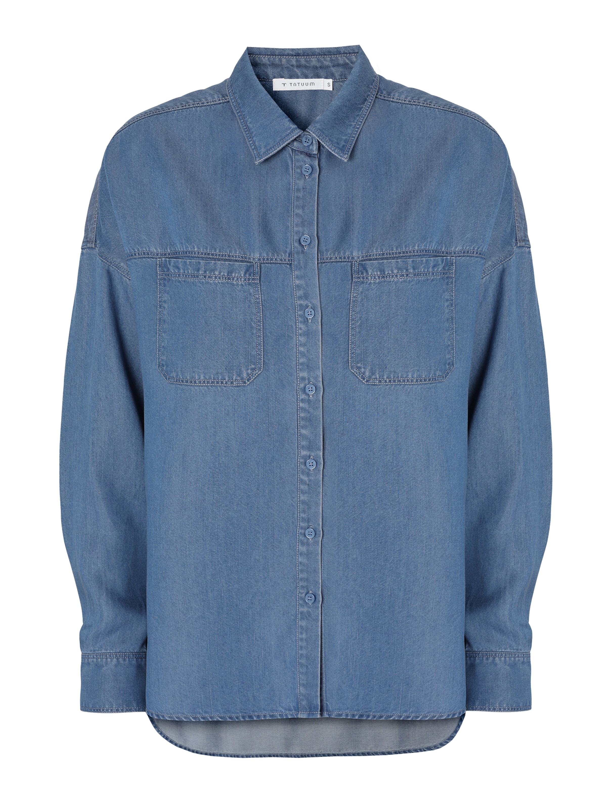 TATUUM Блуза в синьо: отпред