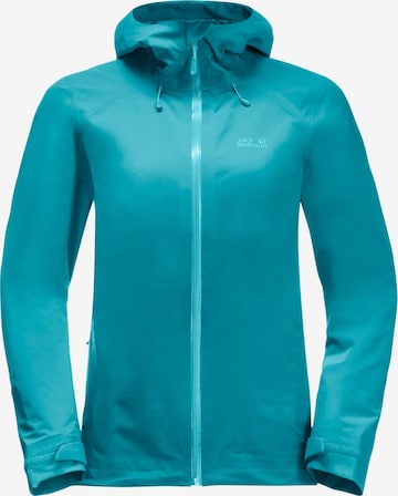 JACK WOLFSKIN Outdoor Jacket 'Highest Peak' in Blue: front