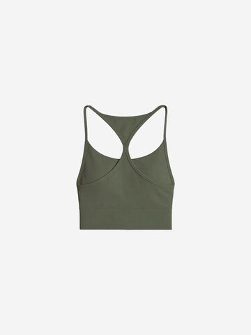 Tommy Life Classic Bra 'TOMMY Damen-Figurbetontes Crop-Active-Top' in Green