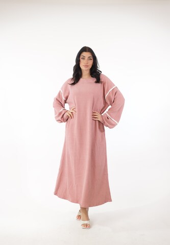 Elara Kleid in Pink: Vorderseite