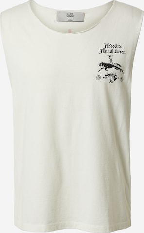 Luka Sabbat for ABOUT YOU T-shirt 'Thilo' i vit: framsida