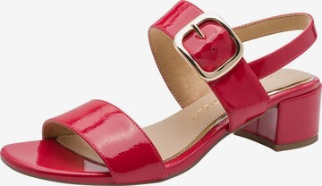 Sandales MARCO TOZZI en rouge : devant