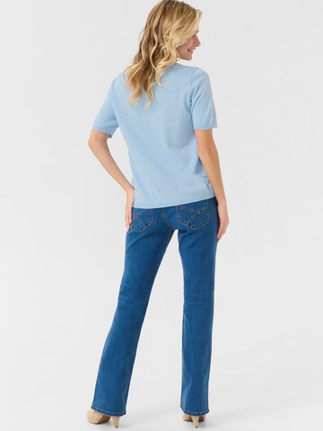 Cream Trui 'Hanne' in Blauw