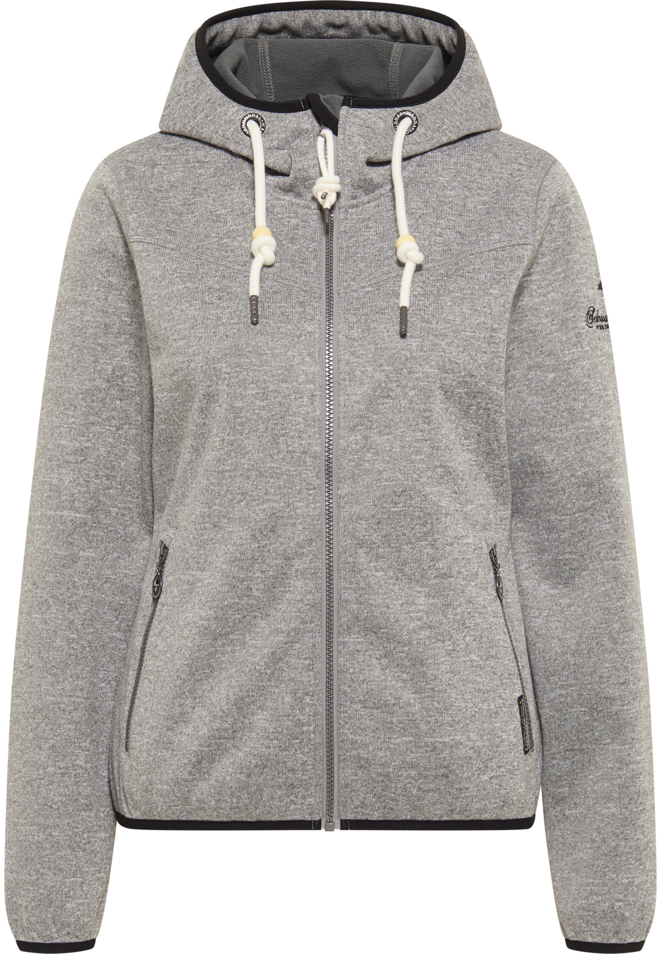 Schmuddelwedda Flisová bunda - Sivá: predná strana