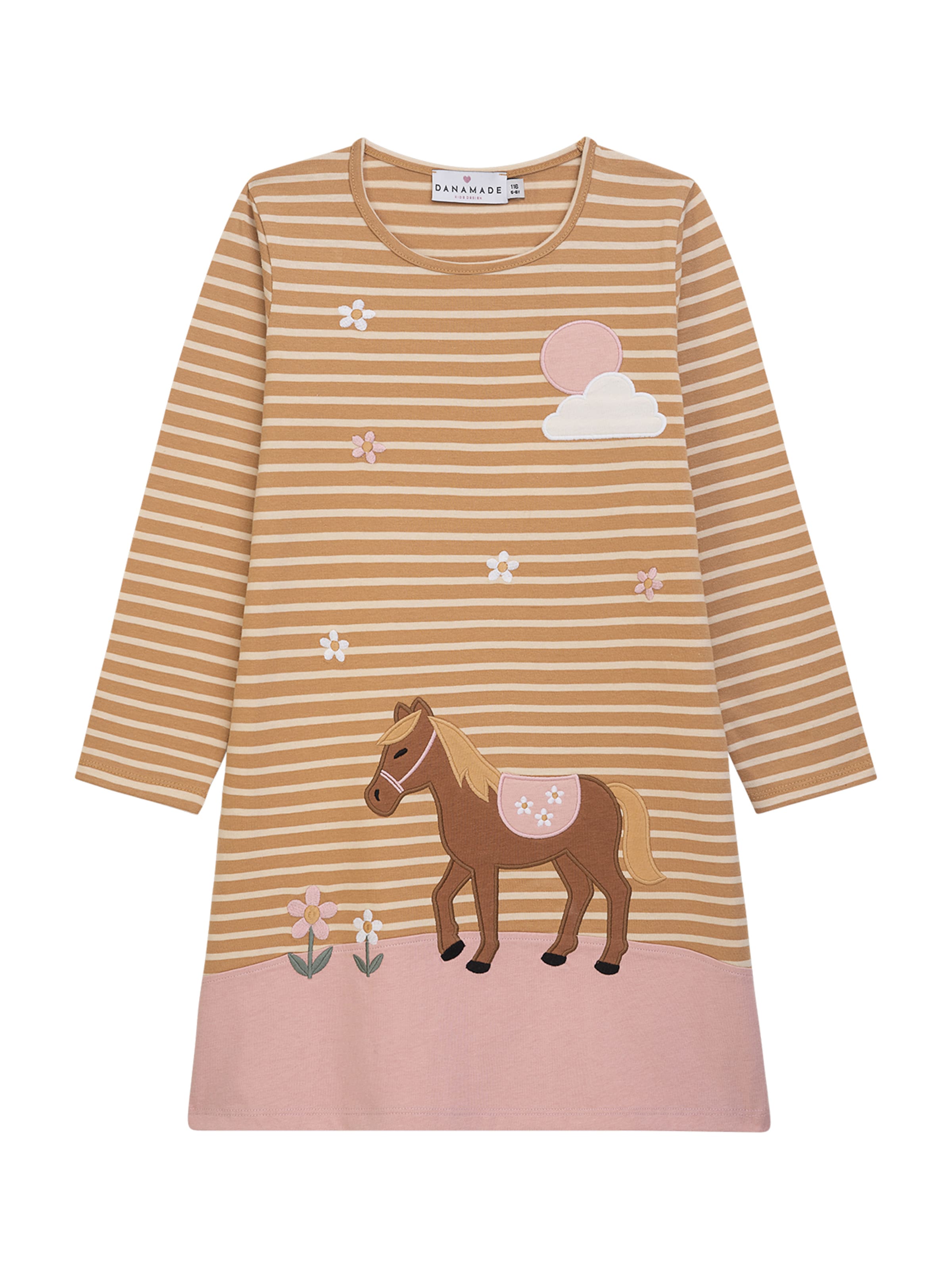 Danamade Klänning 'Aurora' i beige: framsida