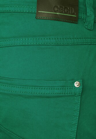 CECIL Slim fit Pants in Green