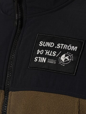 Nils Sundström Fleecejacke in Grün