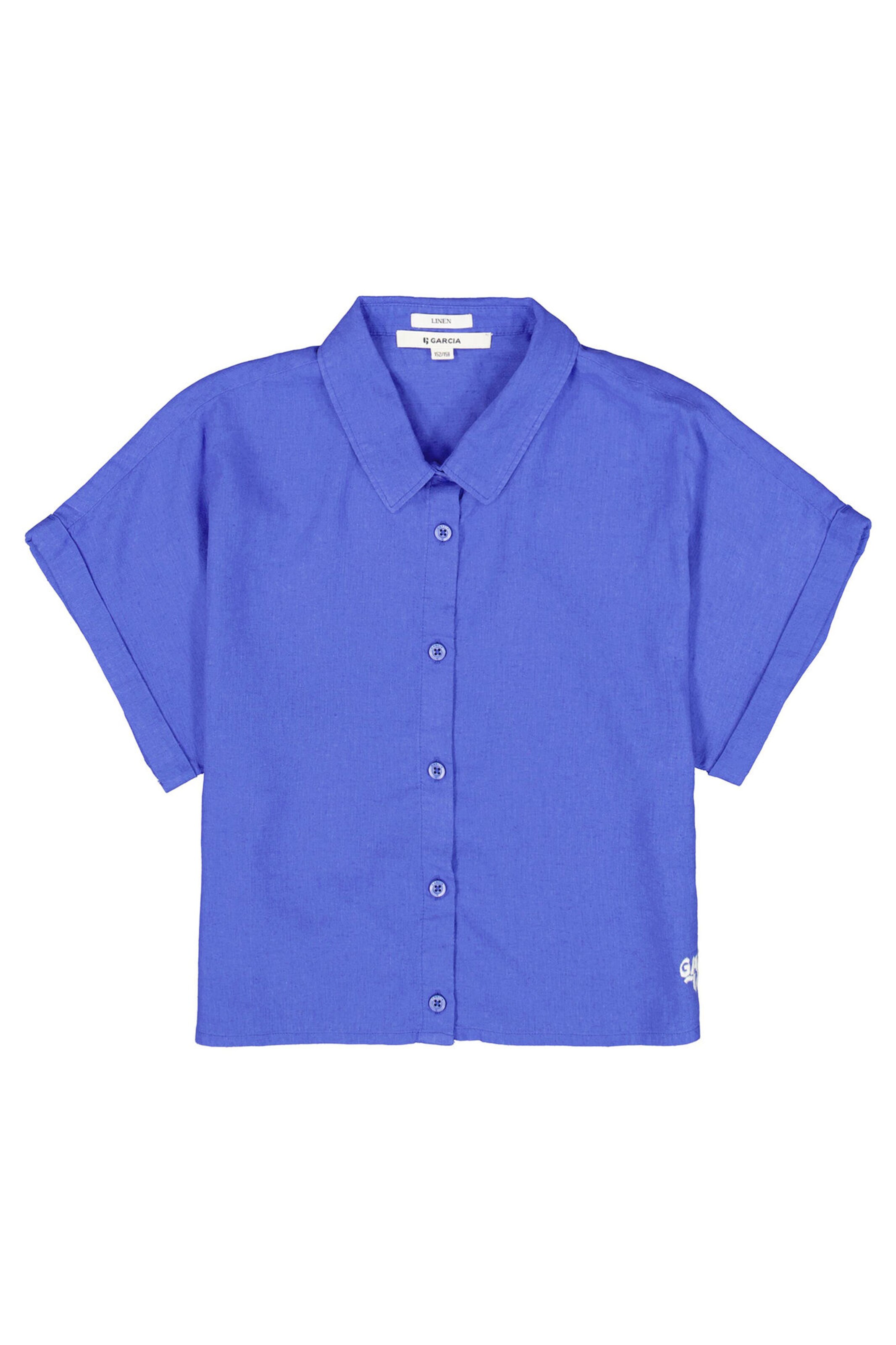 GARCIA Bluse in Blau: Vorderseite