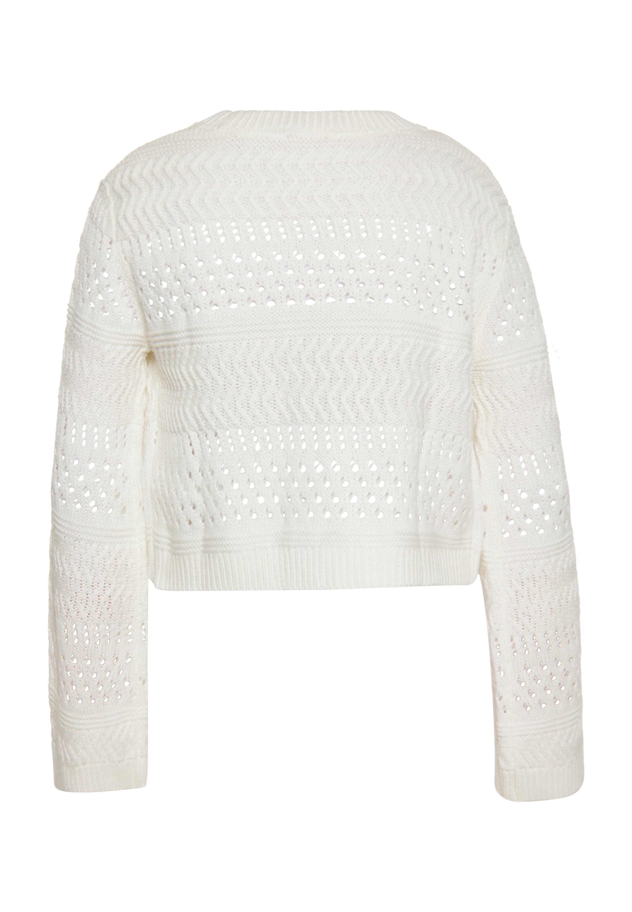 swirly Cardigan i hvid