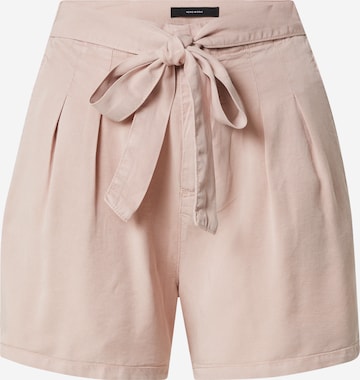 VERO MODA Bandplooibroek 'Mia' in Roze: voorkant