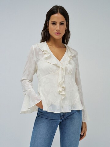 Chemisier Salsa Jeans en blanc : devant